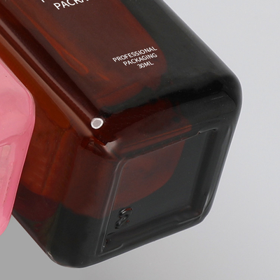 Glas-Flaschen-bunte goldene Pumpen-malende Farbe Logo Design der Grundlagen-30ml