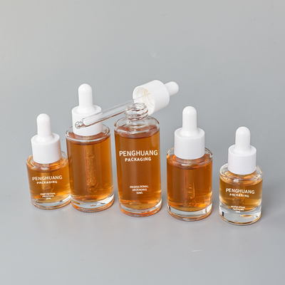 Serum-Tropfflasche-Öl-verpackende runde Glasform 15ml 20ml 30ml 40ml 50ml