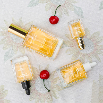 Serum-Tropfflasche-Öl-verpackende quadratische Glasform 15ml 30ml 50ml 100ml