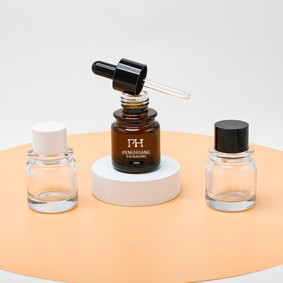Hautpflege-Öl-verpackende Glastropfenzähler-Kappen-Flasche Mini Amber Color Customized