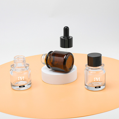 Hautpflege-Öl-verpackende Glastropfenzähler-Kappen-Flasche Mini Amber Color Customized