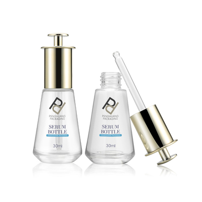 Glaspresse-Tropfflasche-Erlenmeyerkolben-heißes Stempeln des serum-30ml