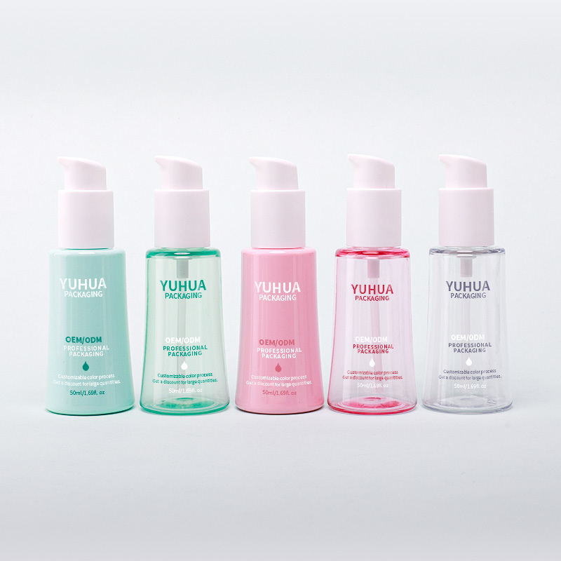 Plastik-Gesichts- und Körperlotion-Pumpflasche 50 ml, konische Ölserumflasche für effektive Hautpflegelösungen