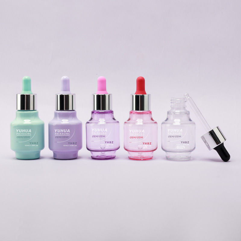 50ml Kapazität Serum-Tropfflaschen mit kundenspezifischem Siebdruck/Heißprägung/Etikettendruck, Lieferzeit 15-20 Tage