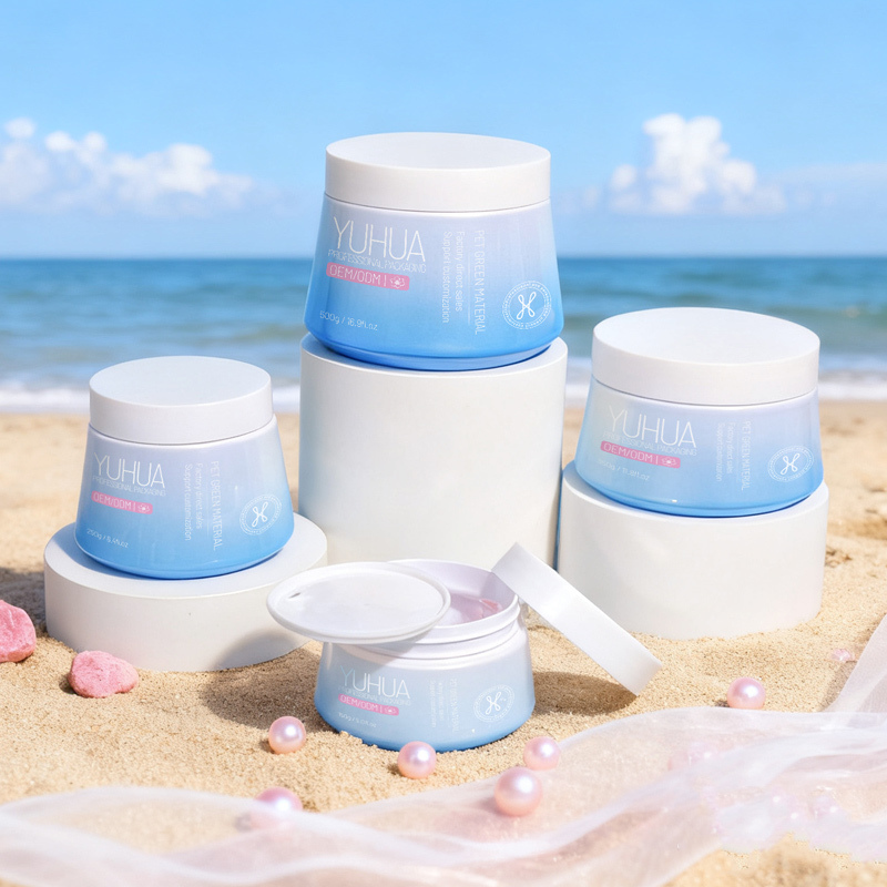 Clear or Color Custom Plastic Packaging Jars Capacity 150G 250G 350G 500G Electroplating Printing