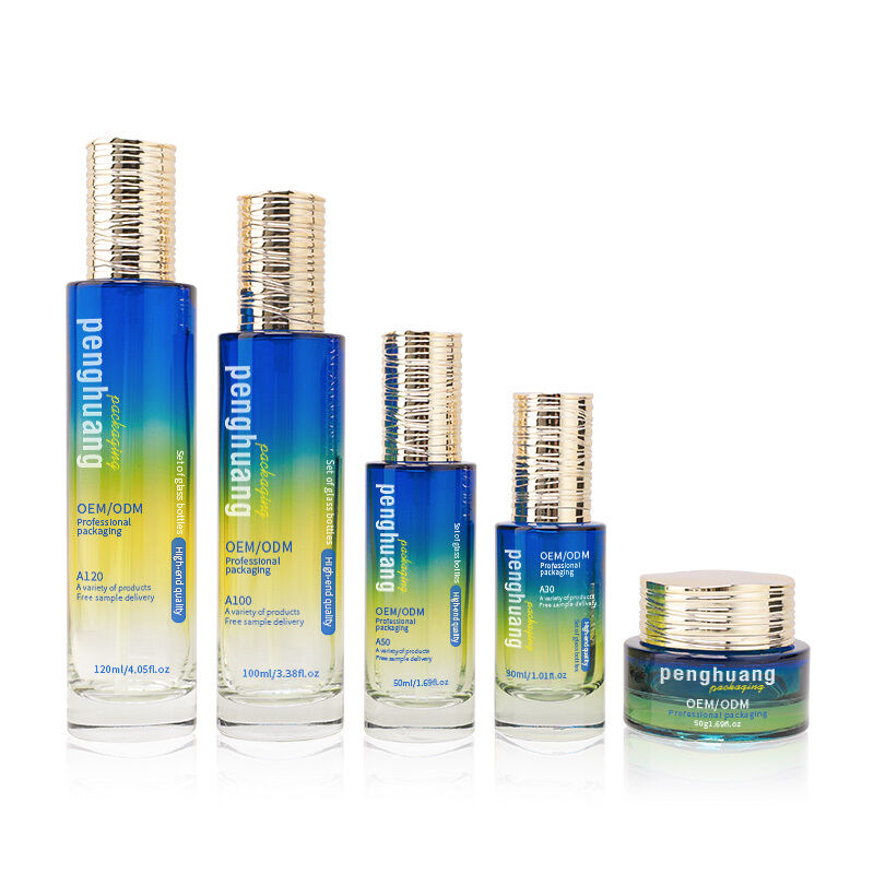 Kosmetikverpackungsset mit Beschichtung, kundenspezifische runde Verpackungslösungen für elegante Präsentation und Schutz von Kosmetika