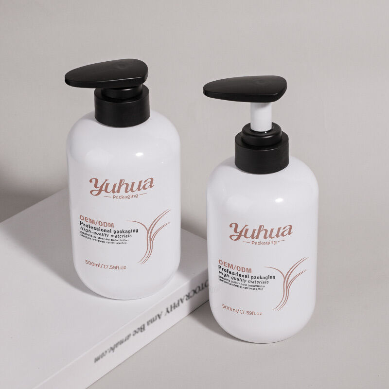 Durable Plastic Packaging Bottles made from PET material suitable for cosmetic packing serum lotion with silk screen and hot stamping printing