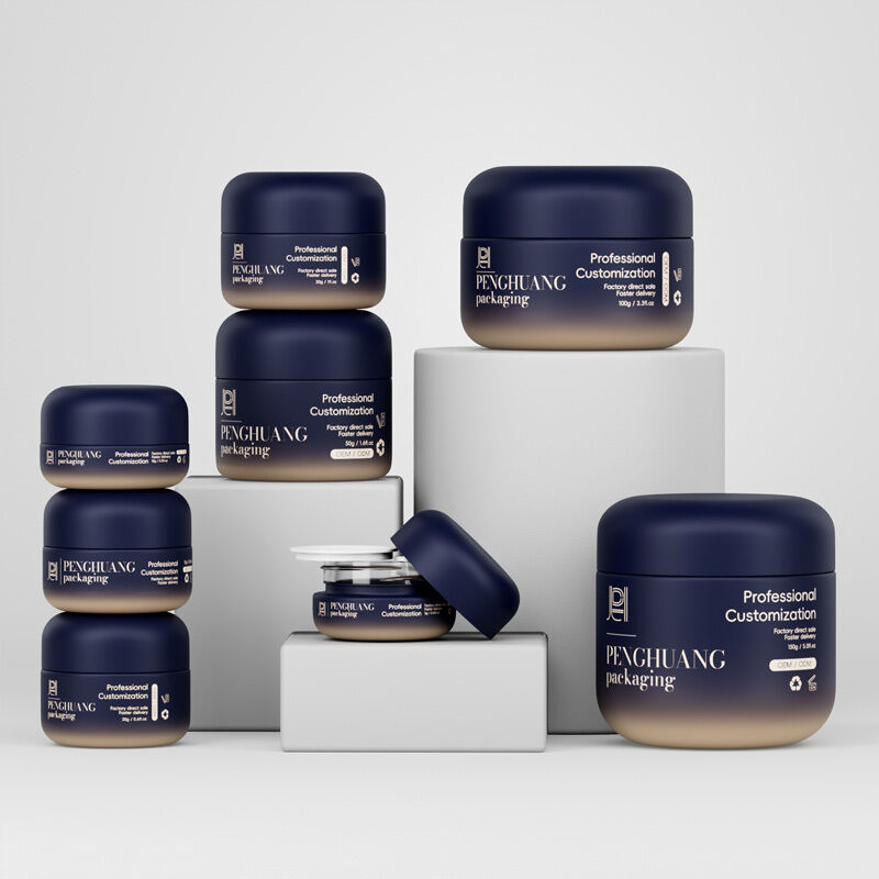 Elegante Verpackungslösung für Kosmetikprodukte mit sicheren Schraubdeckeln, ideal für Schönheitscremes und Lotionen