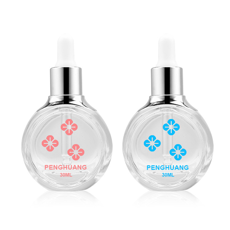 30ml 60ml Serum Glass Dropper Bottle Cosmetic Essential Oil Packaging