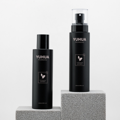 Matte Black Fine Mist Plastic-Flaschen-Sprüher 200ml HAUSTIER Flasche mit Spray-Pumpe