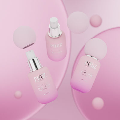 Runde Glascreme Lotion Flaschen 30ml angepasstes Logo