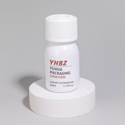 Kunststoffflaschen für individuelle Verpackungen Weiße Pille Flasche 40 ml 60 ml 100 ml Vitaminkapseln Behälter