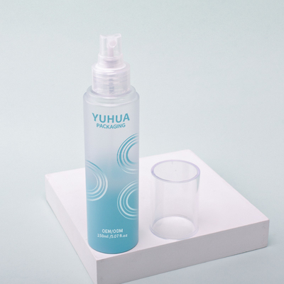 Logo als Ihre Anforderung Plastik Sprayflasche für Feuchtigkeitsspülung Spray klaren Alkohol Spray