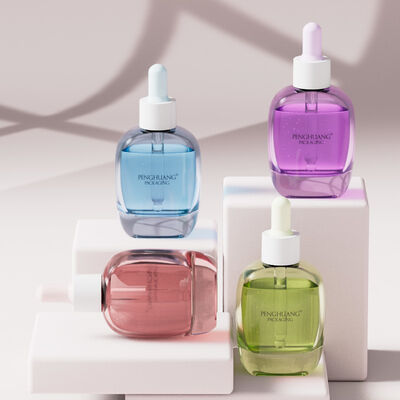 30 ml Glas Serum Tropffflasche Ölserumflasche mit Seidenbildschirm Warmstempel Etikettierung ideal für ätherische Öle und Hautpflegeprodukte