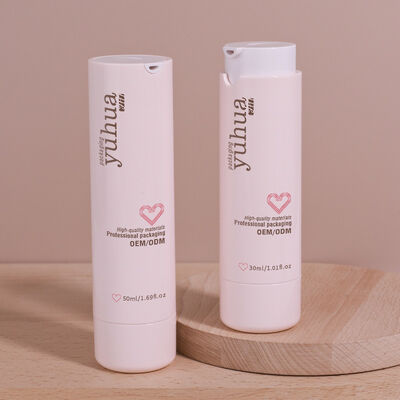 Langlebige Lotionflasche aus Kunststoff mit Airless-Pumpe und individuellem Design, ideal für Kosmetikverpackungen und die Aufbewahrung flüssiger Produkte