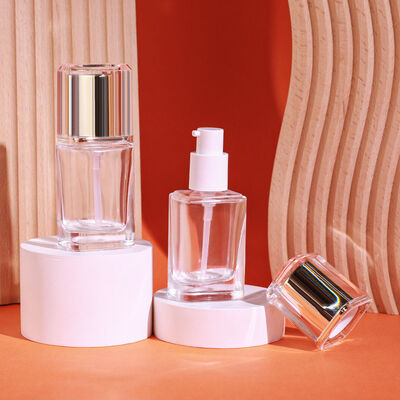 Flüssigkeitsgrundlage Flaschen Glas-Kosmetikverpackung mit 30 ml Kapazität anpassbarer Druck und langlebiger undichtem Design