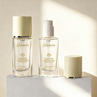 Flüssigkeitsgrundlage Flaschen Glas-Kosmetikverpackung mit 30 ml Kapazität anpassbarer Druck und langlebiger undichtem Design