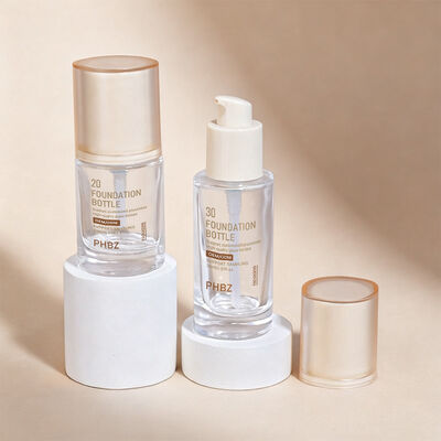 Liquid Foundation Bottles Glaskosmetikverpackungen, die entwickelt wurden, um die Attraktivität und Benutzerfreundlichkeit flüssiger Make-up-Produkte im Regal zu verbessern