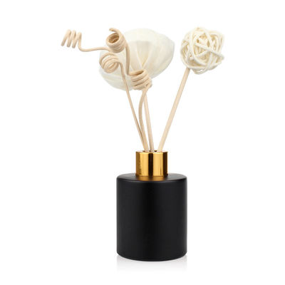 Rundes Diffusor-Glas-Flaschen-Schwarzes Reed Diffuser Bottle 30ml 50ml