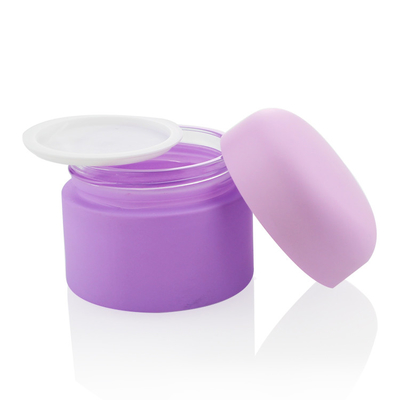 Kosmetische Verpacken15/20/30/50/100g Creme- für den Körpermatte purple cosmetic cream glass-Gläser