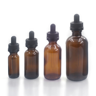 120ml leeren Amber Glass Bottles Runden-Glasflaschen 4 Unze Boston für Erdölerzeugnisse
