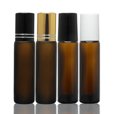 Parfüm-Serum, das Amber Glass Essential Oil Bottle 8ml mit Rollen-Ball-Kappe verpackt