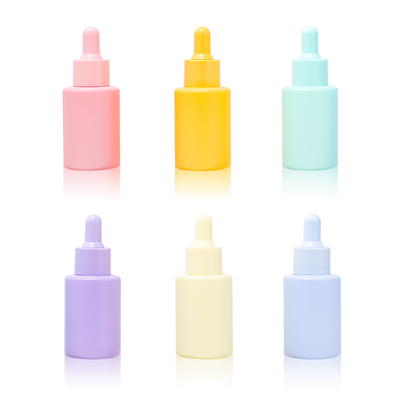 Serum Matte Glass Dropper Bottle 30ml bereifte kosmetische Flasche des ätherischen Öls 1oz