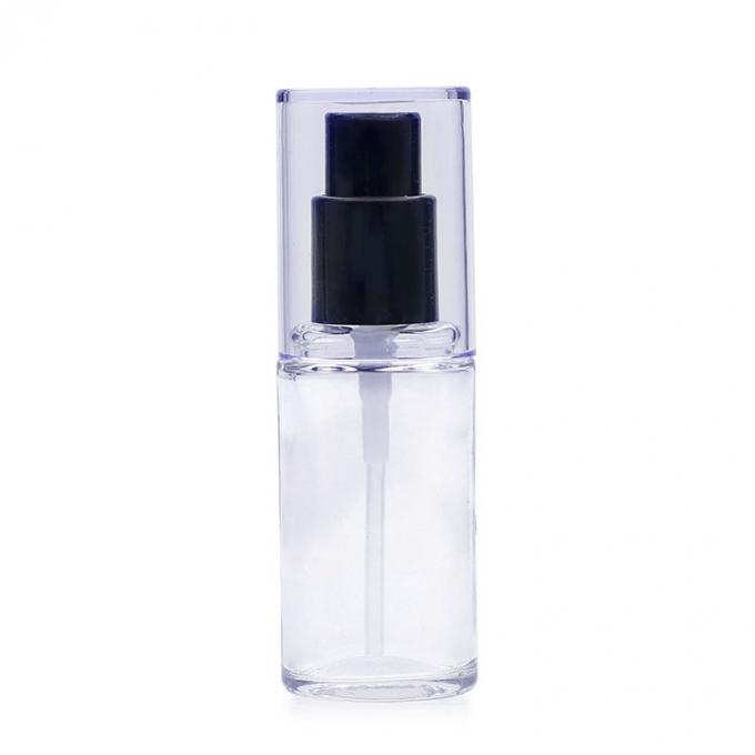 leere Glasstaub-Grundlagen-Flasche der Ellipsen-35ml für das kosmetische Verpacken
