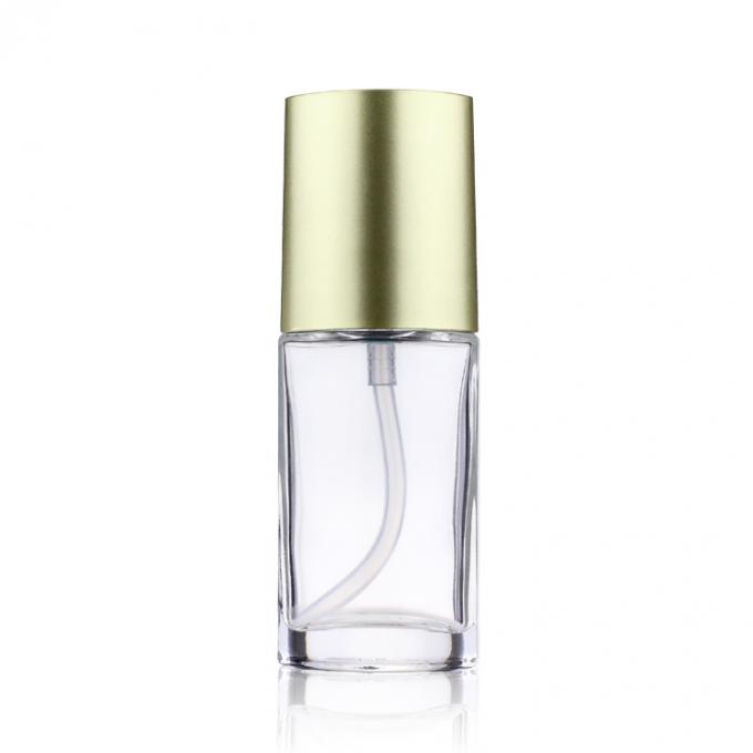 Kosmetische Verpackenflaschen-Grundlagen-Luxusflasche des Glas-40ML mit Goldpumpe für Make-up