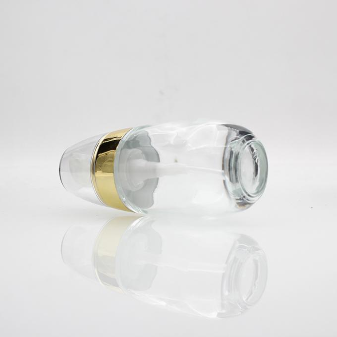 Gute Luxusglasgrundlagen-Flasche der Qualitäts-60ml/Lotions-Flasche mit Pumpe