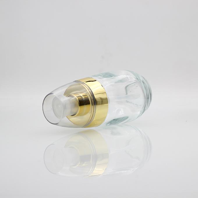 Gute Luxusglasgrundlagen-Flasche der Qualitäts-60ml/Lotions-Flasche mit Pumpe