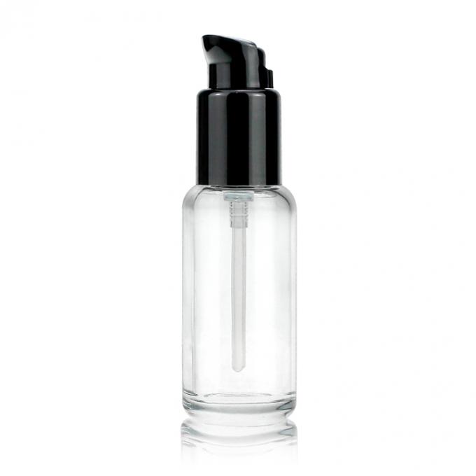 Glasflasche der 30 ml-Runden-kosmetische flüssigen Grundierung, perfekter Glasbehälter für Frauen