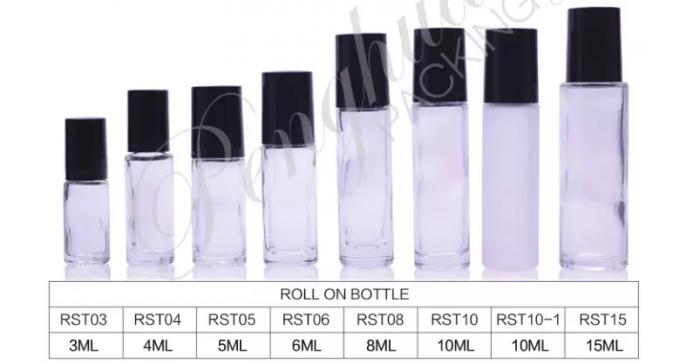 Mattglas-Flaschen-Rolle des freien Raumes 10ml auf Ball-Flasche für Öl mit silberner Abdeckung