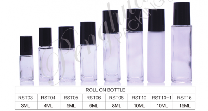 Glas parfümieren 10 ml flüssiges Rollen-Ball-Rollen-auf Flaschen für ätherische Öle
