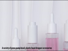 Kundenspezifisches klares Serum-Lotions-Flaschen-Verpacken des Zylinder-30ml 40ml 50ml 60ml