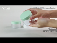 Gewohnheit bereifte Plastikcremetiegel mit Deckel