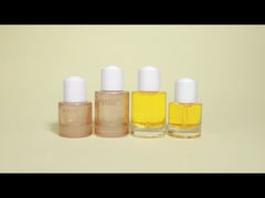 Flaschen aus glasiertem Glas mit Pipettenkappe Hautpflege Verpackungserumflasche