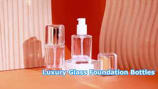 30 ml Glas-Foundation-Flaschen Golden Pump
